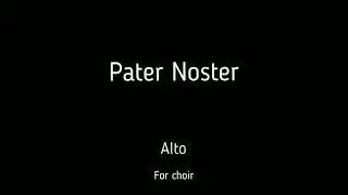 Choir/chór J. Świder - Pater Noster - Alto + score