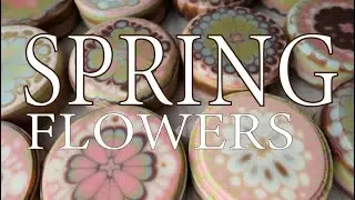 Spring 🌸 Flowers Pull through Soap technique kaleidoscope Natural plant Colors