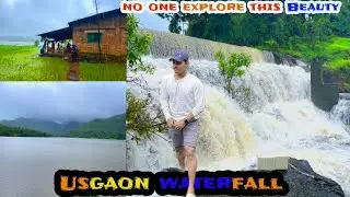 Usgaon waterfall 📍& Dam | Unxplored place near Vasai |  Best place for trip😍