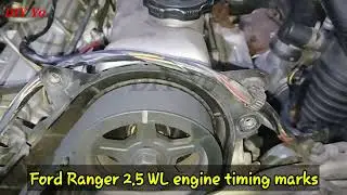 Ford Ranger 2.5 WL engine timing marks
