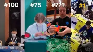 Top 100 Fastest Official 3x3 Singles