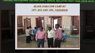 Central Polytechnic College CPT Chennai - First Year Annual News Bulletin 2018 - 2019