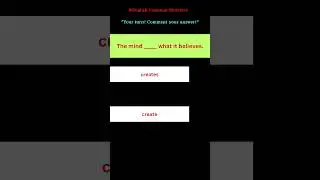English Grammar Practice | Creates or Create? | Subject&ndash;Verb Agreement Trick #english #quiz #shorts