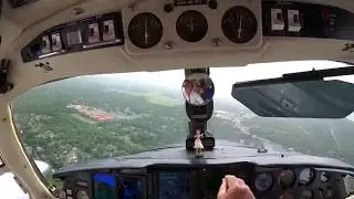 Landing at Hot Springs Memorial Field Airport in Hot Springs, AR 2020 Saharan Dust Storm