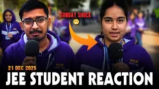 JEE 2026 Sunday Paper – Students be like 😳