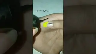 Negative Space Nail Art Design #shortvideo #nailart
