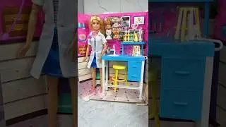 🐶🐱 Barbie Pet Clinic Playset 🩺 | Cute Puppy & Kitty Toy Checkup 🐾 #Shorts
