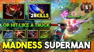 MADNESS SUPERMAN CARRY Sven 28Kills OP Hit Like A Truck With Power of GOD's Strength 7.35b DotA 2