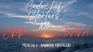 Codechef Starters 169 | Problem C | Hamming Equivalent | Solution in Hindi | OPTIMAL APPROACH