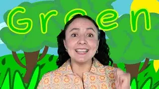 Color GREEN | Fun Learning with Miss Gabi | GREEN Song