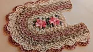Passo a passo tapete econômico e barato encaixe do vaso 1/2 #passoapasso #crochet #fyyyyyyyyyyyyyyy 