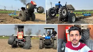 5620 4x4 भी 2 Harrow नहीं खींच पाया। Swaraj का टायर टूट गया होता