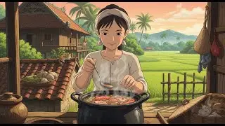 Vietnamese Cozy Village Life | Clay Pot Fish ASMR | Ghibli-Style Animation