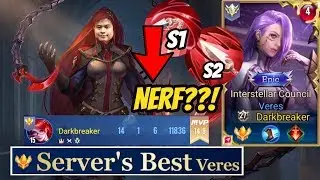 TOP 1 VERES 14 KILLS AFTER NERF - COMMENTARY | AoV | 傳說對決 | RoV | Liên Quân Mobile