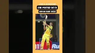 Dhoni & Dube's Cameo helps CSK beat DC by 27 Runs #shorts