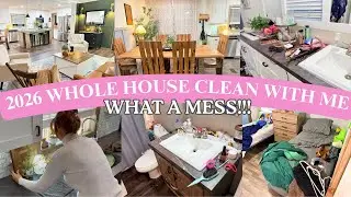 *BRAND NEW* 2026 WHOLE HOUSE CLEAN WITH ME | MESSY HOUSE | REAL LIFE CLEANING 2.0