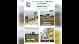 Low Budget DTCP/RERA approved plots @ Chennai prime location