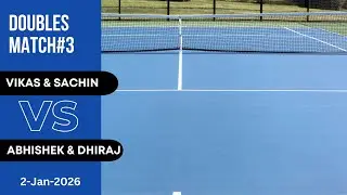 Sharp Angles Meet Powerful Smashes 💥 Match 3(Vikas & Sachin vs Abhishek & Dhiraj) 2-Jan-2026