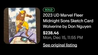 Marvel FLEER ULTRA Midnight Sons Wolverine sketchcard for Upper Deck SOLD AGAIN!