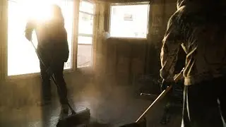 Winter demolition crew