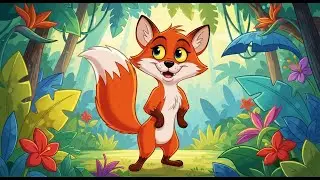 Funny Jungle Fox Cartoon Story | Cute Kids Animation | Laugh With Fox Babu