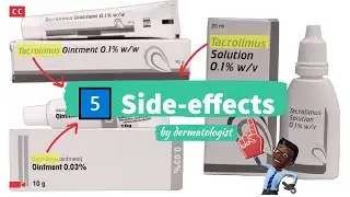 5️⃣side-effects of Topical tacrolimus 🧴