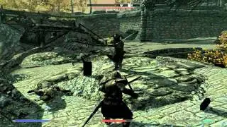 Skyrim Gameplay Duel Wield Combat
