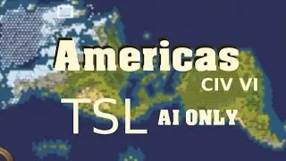 Native vs Colonists - AI Only Timelapse | Americas | CIV VI
