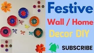 Festive Paper Plate Wall Decor for all Occasions #paperplatecrafts #walldecor #homedecor#artandcraft