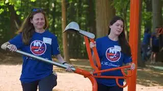 New York Islanders Partner with KABOOM! and YMCA to Build a Playground for the Community