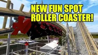 New Looping Wooden Roller Coaster POV Fun Spot America Orlando 2017