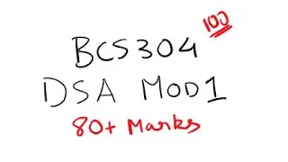 DSA MODULE 1 BCS304 Data Structures and its Applications | 22 Scheme VTU 3rd SEM CSE