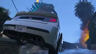 Franklin Joined Army To Fight Godzilla God in GTA 5 | SHINCHAN and CHOP