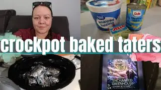 Saturday Family Vibes: Crockpot Baked Potatoes + Grilled Burgers & Cozy Reading