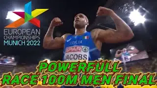 Men 100m Final || European Athletics championship Munich 2022