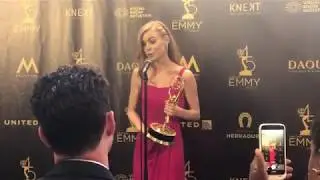 Chloe Lanier Interview at the 2018 Daytime Emmy Awards on Best Younger Actress win