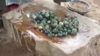 Cedi Bead Factory in Ghana: Cleaning the Beads