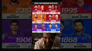 Most partnership Runs ipl history ,#viratkohli #cricket