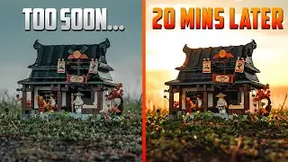 Same LEGO Shot, 20 Minutes Apart - LEGO PHOTOGRAPHY BTS