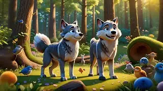 Four Little Wolves Sing at Noon + More Nursery Rhymes & Kids Songs