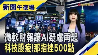 美上周初領失業金人數高於預期 資本支出增.雲端成長放緩 微軟重摔11% 特斯拉不管電動車了? 馬斯克力拚電動車 ｜主播 賴家瑩｜【新聞午夜場】20260129｜非凡財經新聞