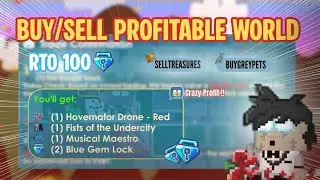 GROWTOPIA | КУПИТЬ/ПРОДАТЬ ПРИБЫЛЬНЫЙ МИР 10 BGL ПРИБЫЛИ ЗА ОДНУ СДЕЛКУ? GACOR #growtopia #rto100bgl