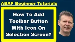 ABAP Beginners Tutorial: How To Add Toolbar Button With Icon On Your Selection Screen?