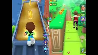 KOOPLY RUN GAMEPLAY vs SUBWAY PRINCESS RUNNER 