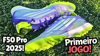 Primeiro Jogo com a F50 PRO TF com Cadarço! Vale Mais que a Sem Cadarço?
