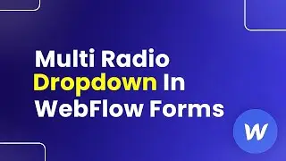 Как создать раскрывающийся список с несколькими радиокнопками в формах Webflow (легко)