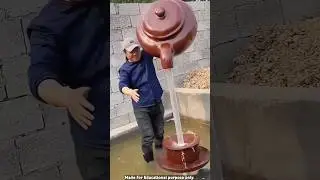 Magic tap water fountain 😳