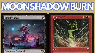 LET'S BREW THE NEW BURN! Legacy Black Red Moonshadow Burn DOUBLE LEAGUE ft. Fireblast! MTG MTGO