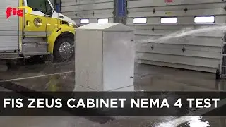 FIS Zeus Fiber Optic Cabinet | NEMA 4 Enclosure Water Test