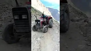 Tractor Thrills in the Mountains #Tractor #Mountain Expedition